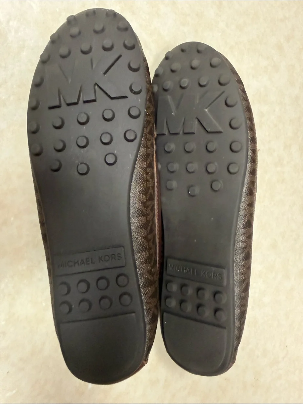 Michael Kors Hamilton brown logo loafers 81/2